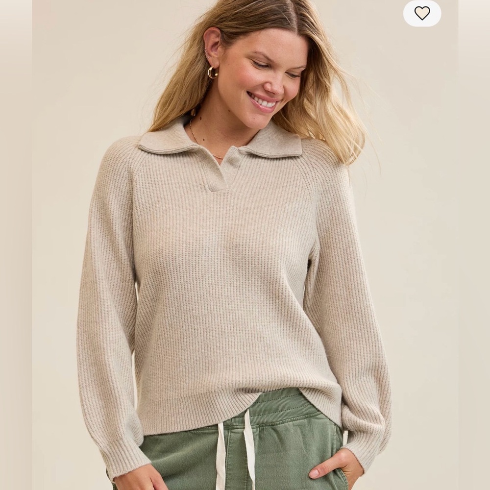 Aerie Classic Quarter Button Sweater XS - Picture 2 of 7